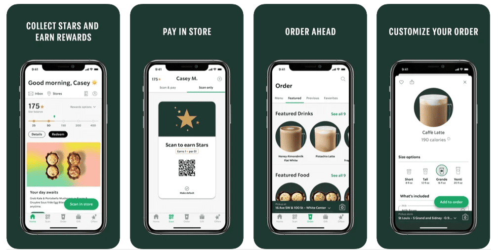 Best App Design Inspiration Examples  - Starbucks