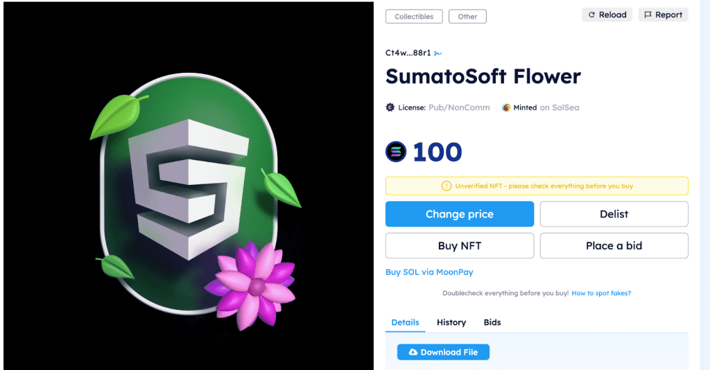 How much does it cost to create NFT on SolSea-min